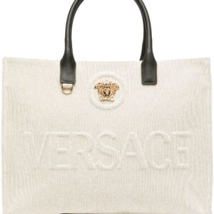 Versace large La Medusa canvas tote bag