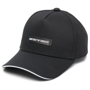 Emporio Armani logo-patch cap