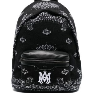 Amiri paisley-motif zipped backpack