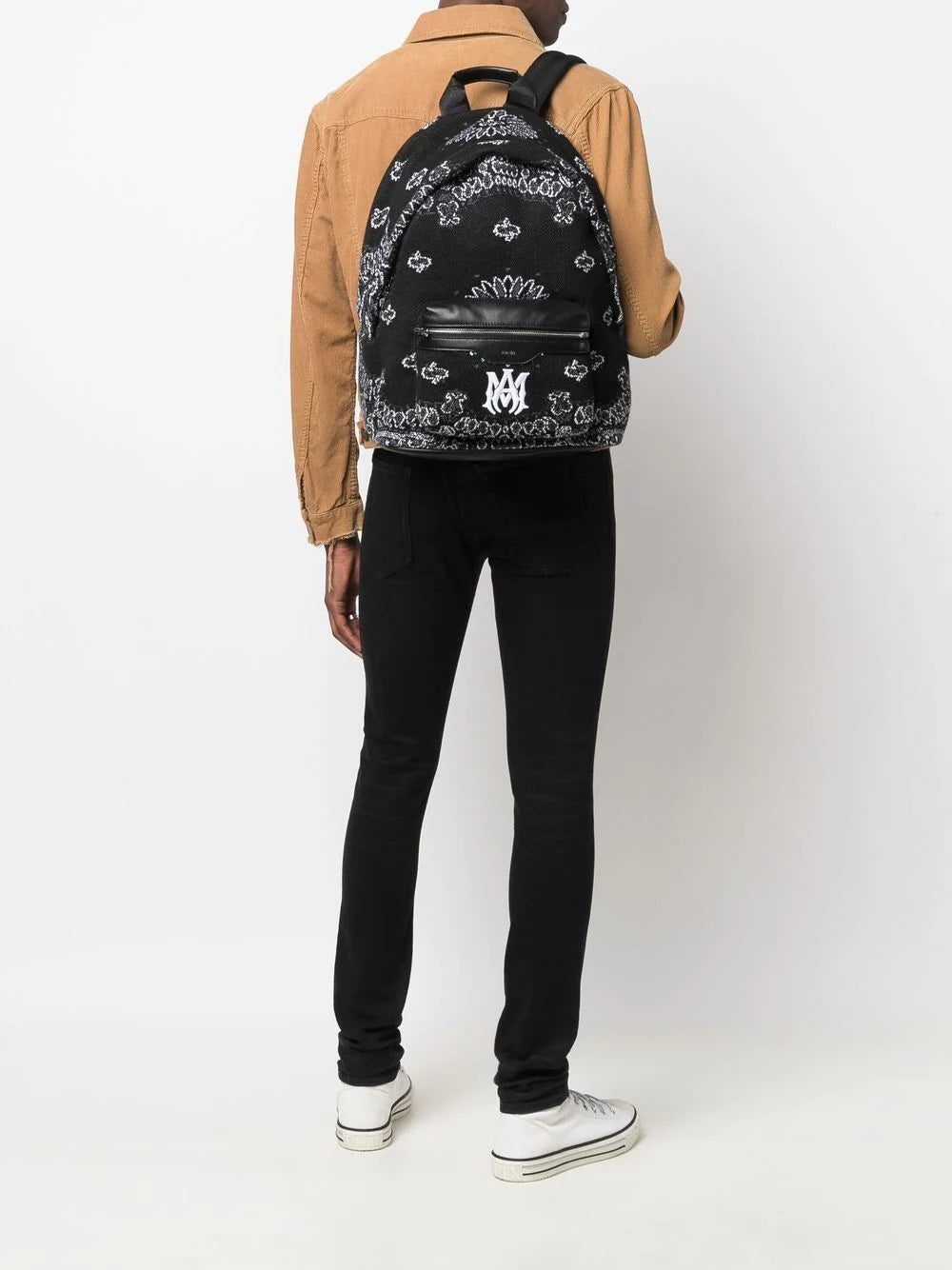 Amiri paisley-motif zipped backpack - Image 2