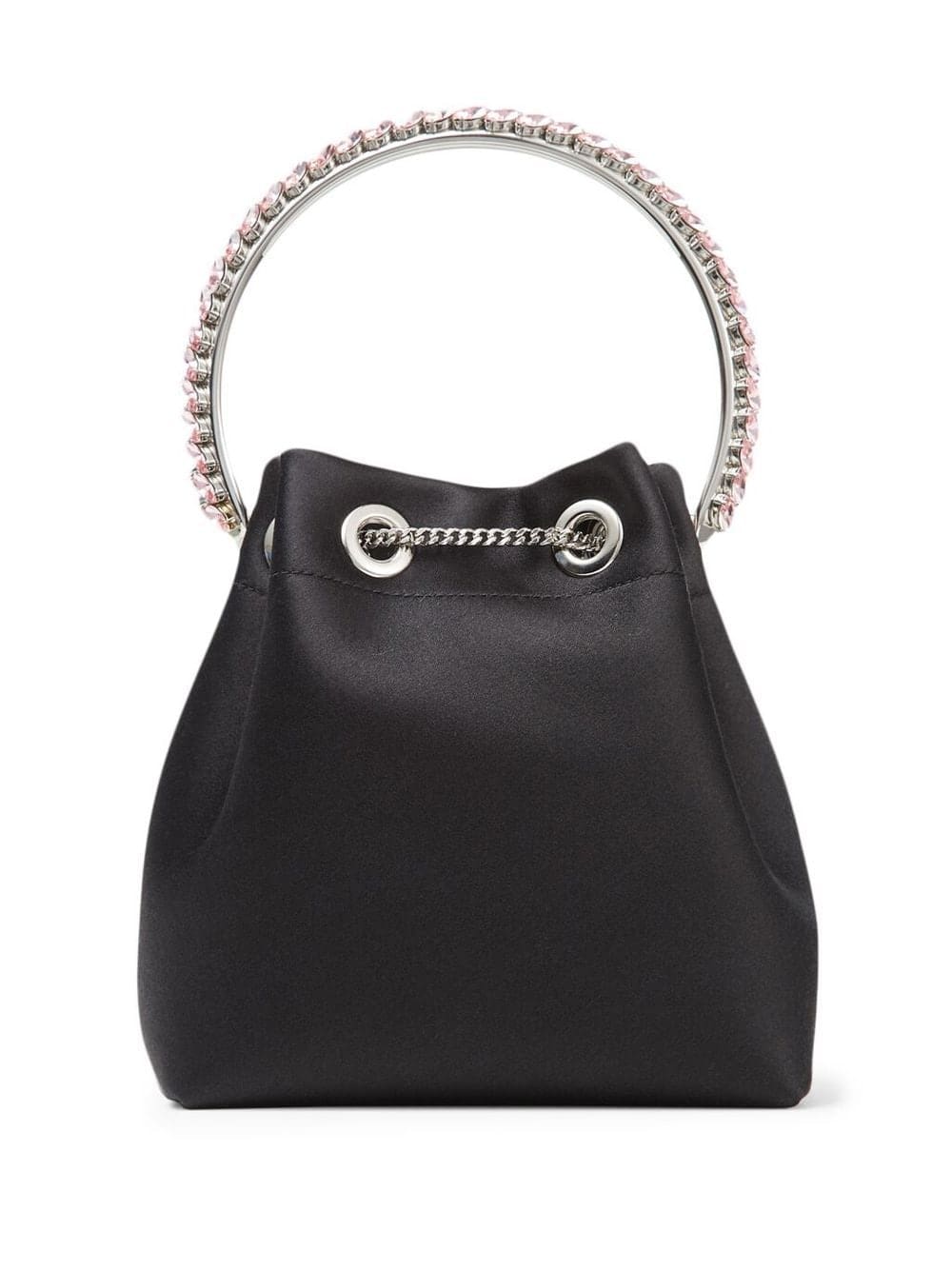 Jimmy Choo Bon Bon crystal-embellished satin bag - Image 2