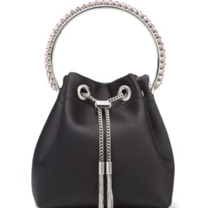 Jimmy Choo  Bon Bon crystal-embellished satin bag