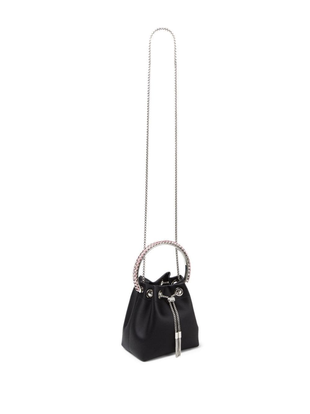 Jimmy Choo Bon Bon crystal-embellished satin bag - Image 5