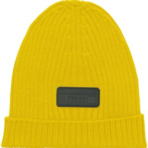 Prada logo-appliqué wool beanie