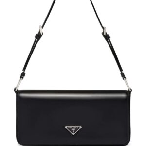 Prada  Femme brushed-leather shoulder bag