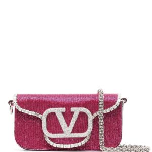 Valentino Garavani VLogo sequinned clutch bag