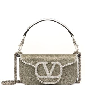 Valentino Garavani small Locò embroidered shoulder bag