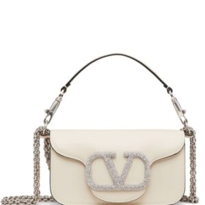 Valentino Garavani small Locò crystal-embellished shoulder bag