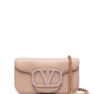 Valentino Garavani  small Locò crystal-embellished shoulder bag
