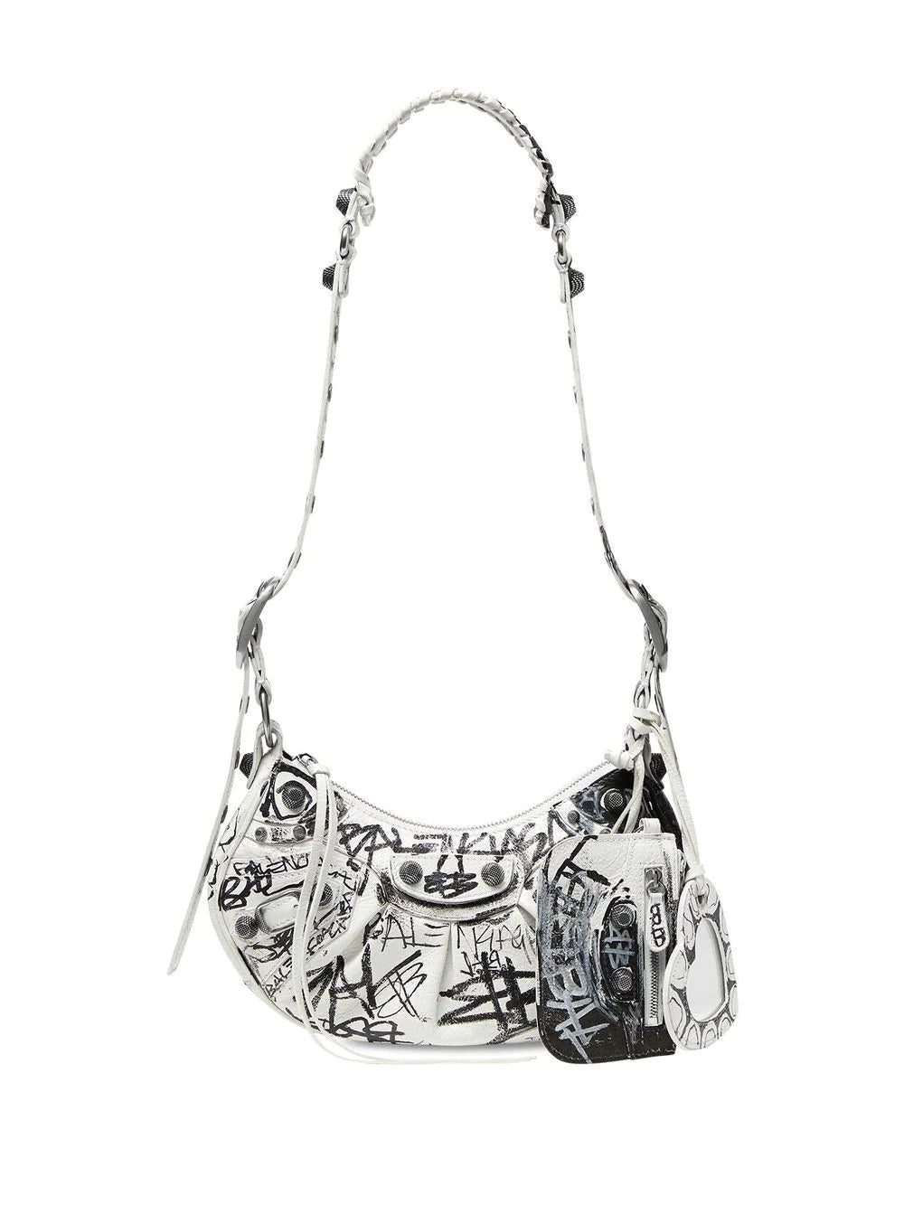 Balenciaga Le Cagole XS Graffiti shoulder bag