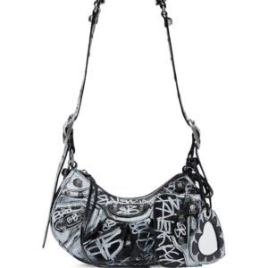 Balenciaga  Le Cagole graffiti shoulder bag