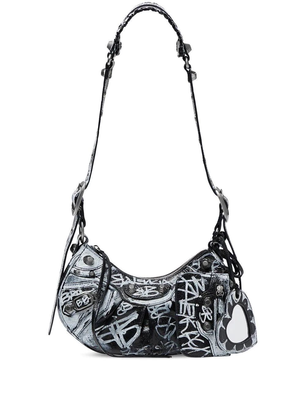 Balenciaga Le Cagole graffiti shoulder bag