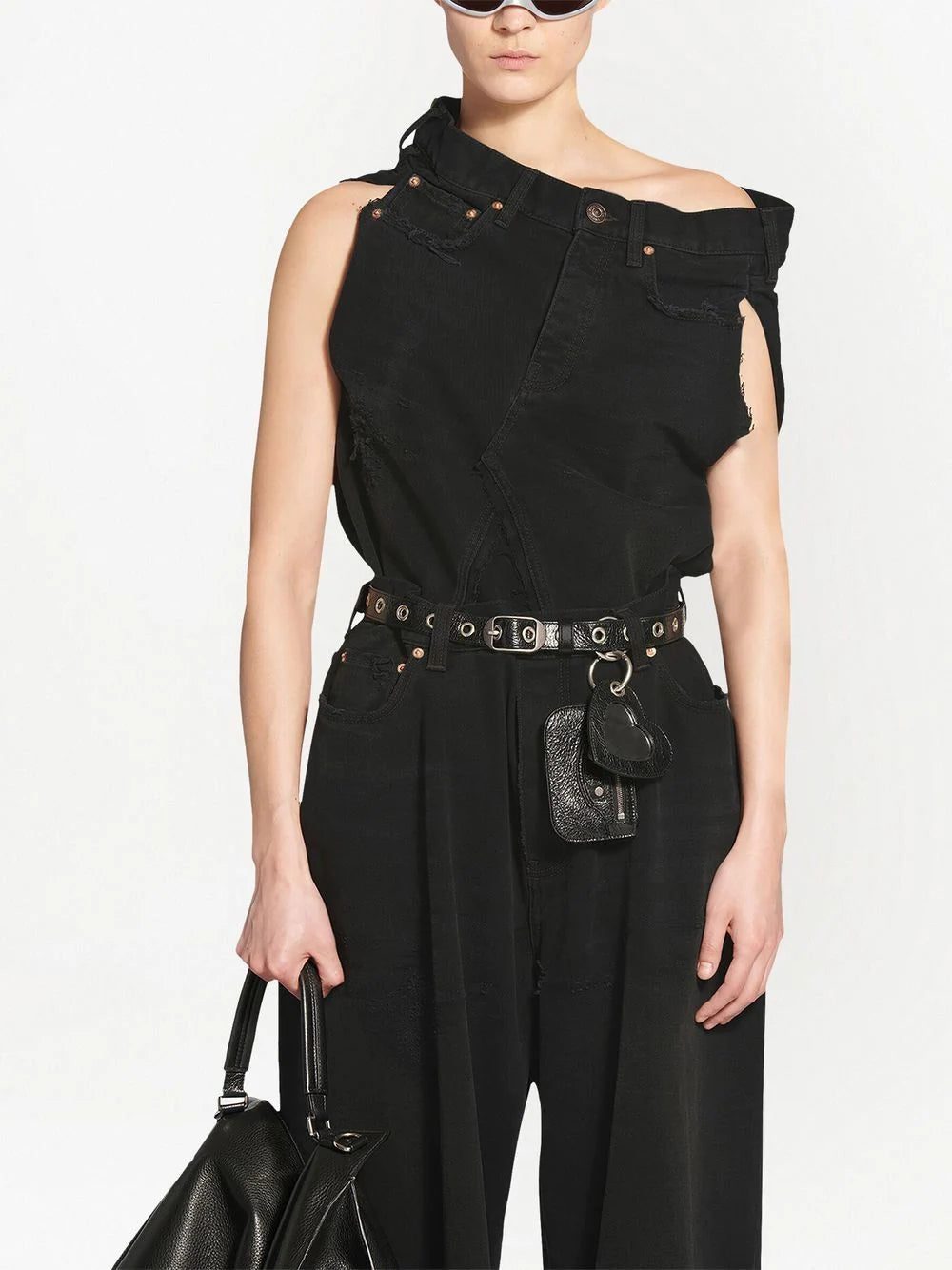 Balenciaga mirror charm leather belt - Image 4