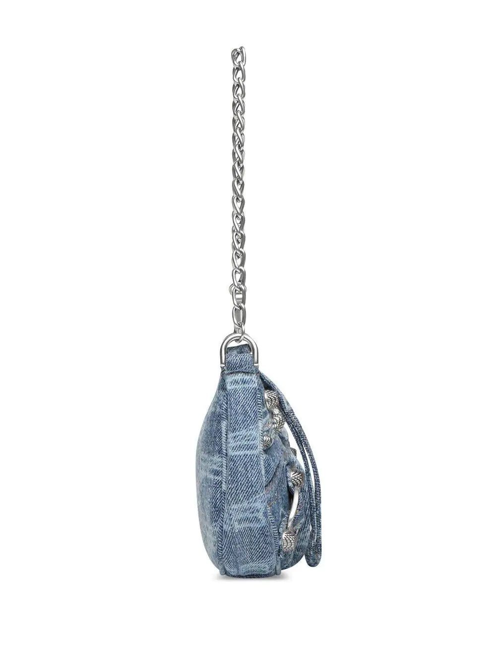 Balenciaga Le Cagole mini denim shoulder bag - Image 4