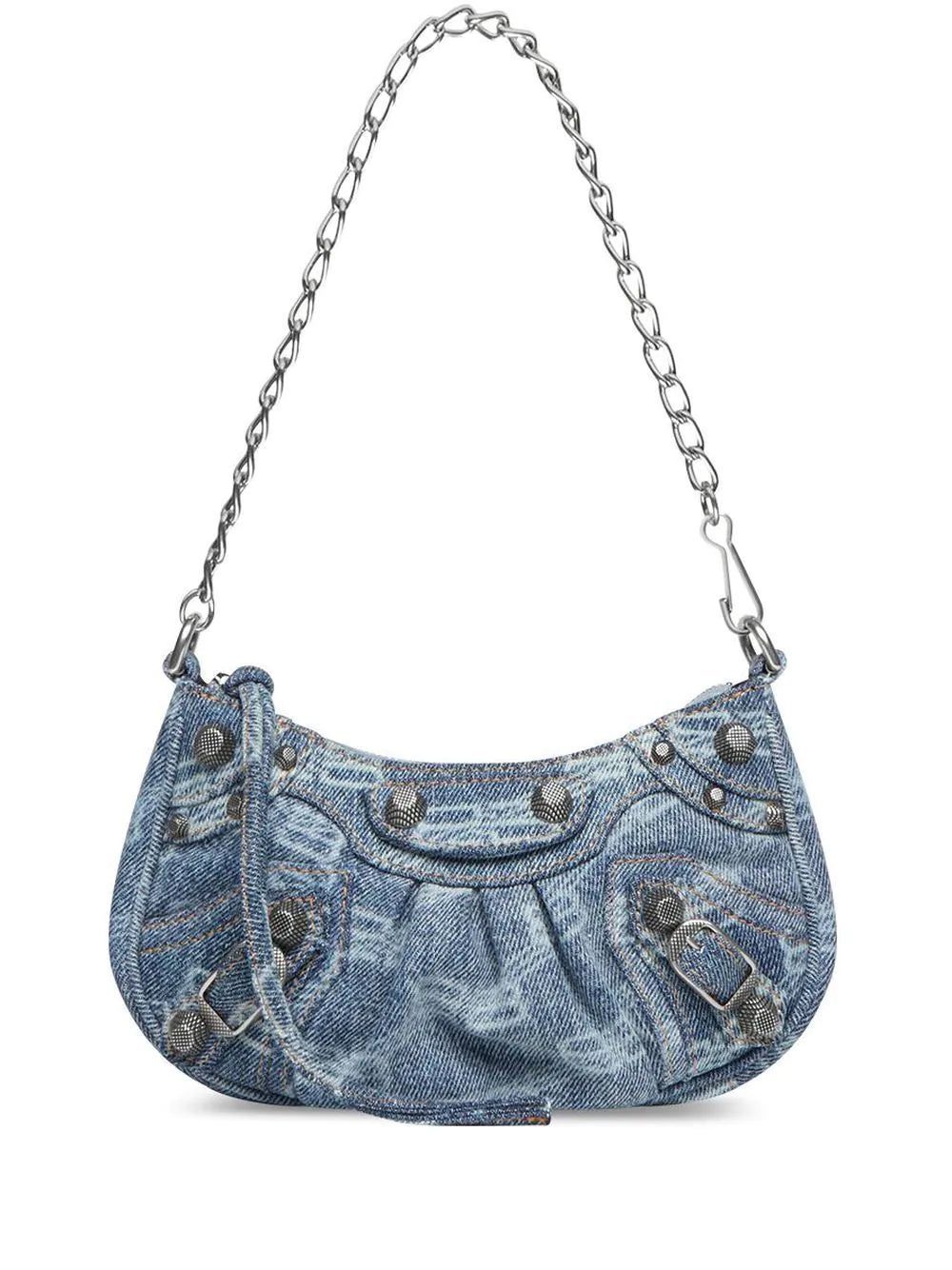 Balenciaga Le Cagole mini denim shoulder bag