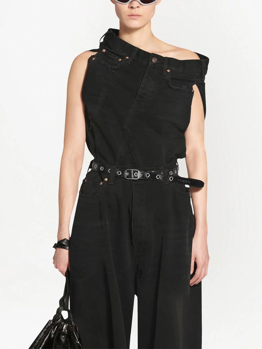Balenciaga eyelet leather belt - Image 4