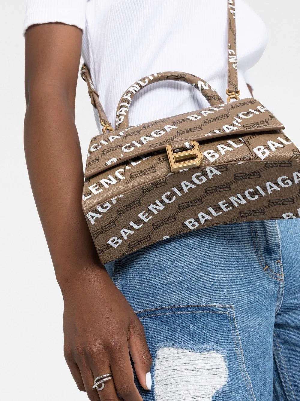 Balenciaga S Hourglass top-handle bag - Image 3