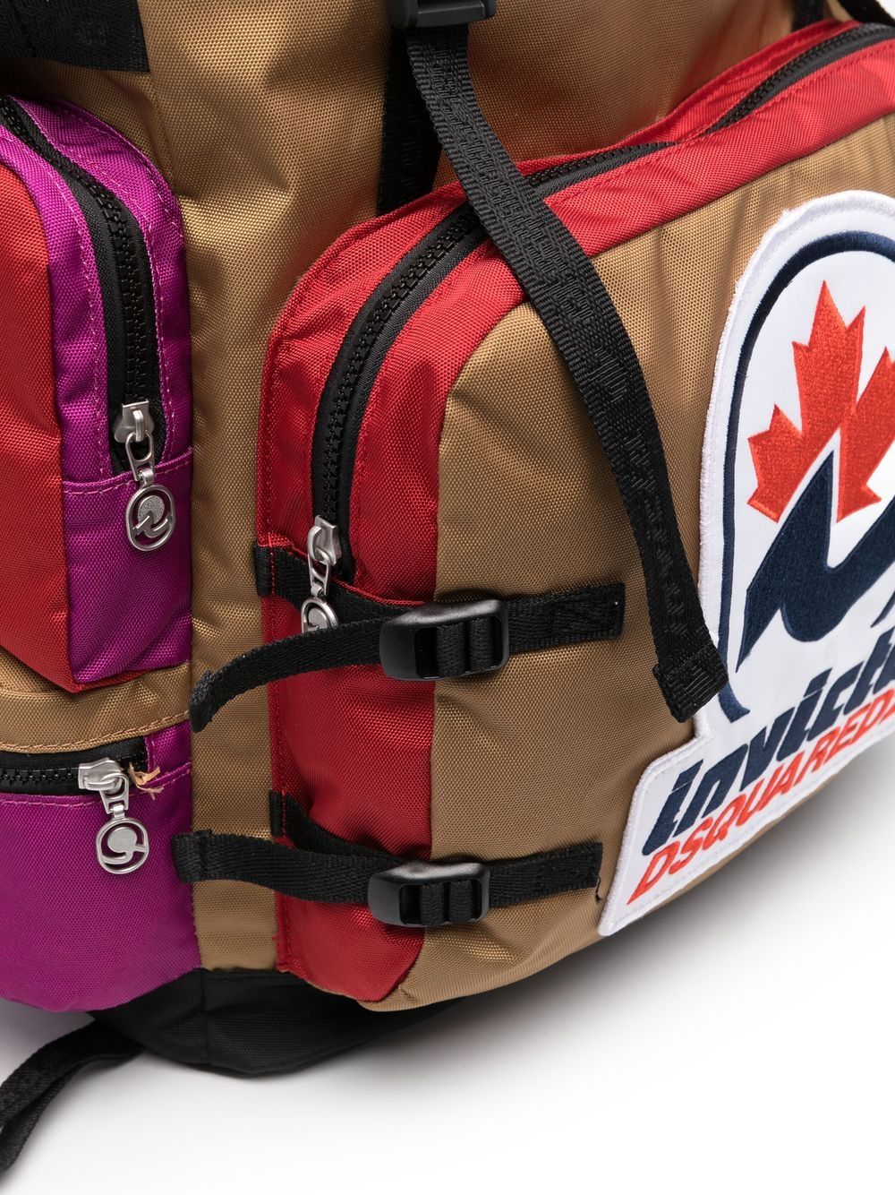 Dsquared2 patch-detail colour-block backpack - Image 4