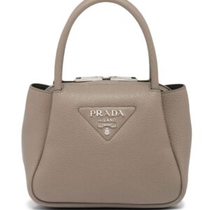 Prada logo-embellished leather mini bag