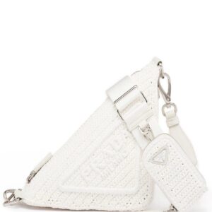 Prada  raffia Triangle shoulder bag