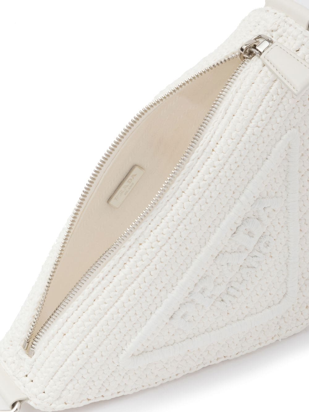 Prada raffia Triangle shoulder bag - Image 3