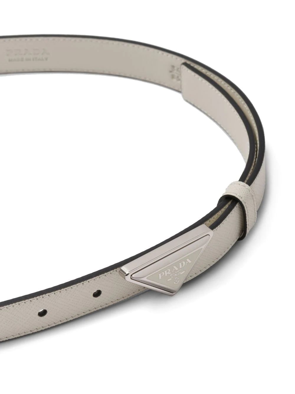 Prada logo-buckle Saffiano leather belt - Image 2