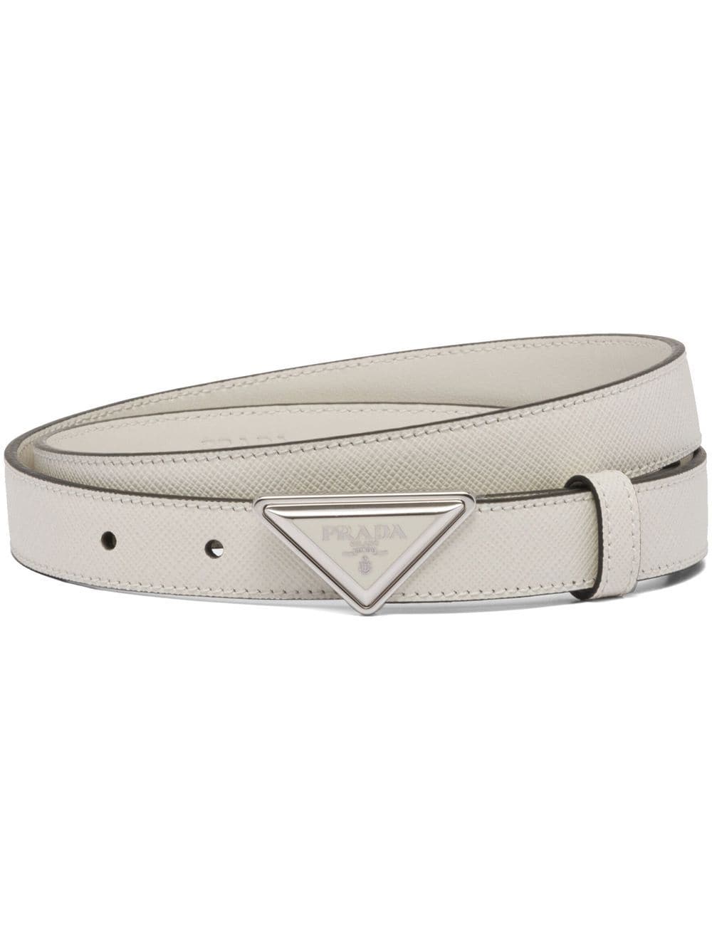 Prada logo-buckle Saffiano leather belt