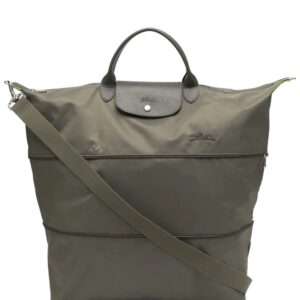 Longchamp Le Pliage Green expandable holdall