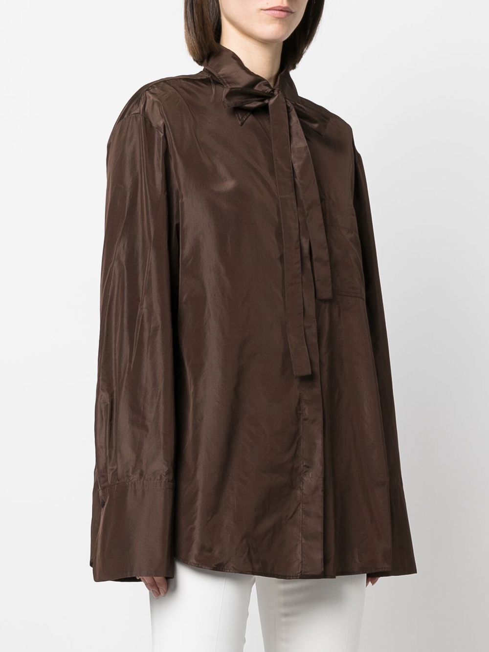 Valentino Garavani long-sleeved silk shirt - Image 3