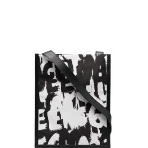 Alexander McQueen graffiti-print shoulder bag