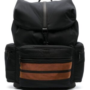 Zegna stripe-trim backpack