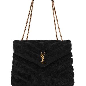 Saint Laurent Loulou medium shearling shoulder bag