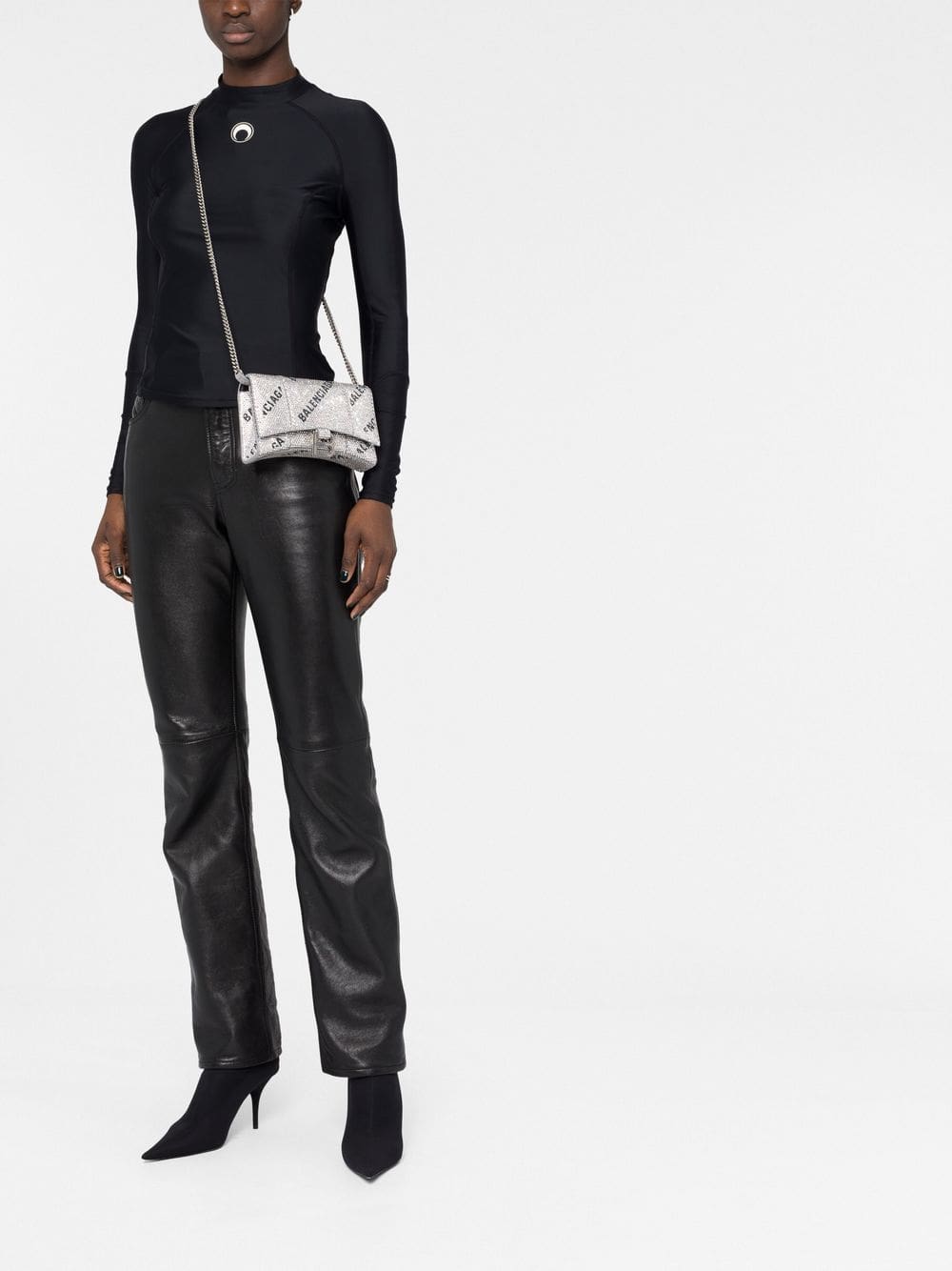 Balenciaga rhinestone Hourglass wallet-on-chain - Image 2