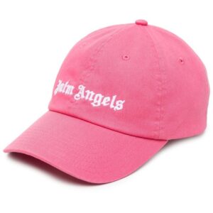 Palm Angels logo-embroidered cotton cap