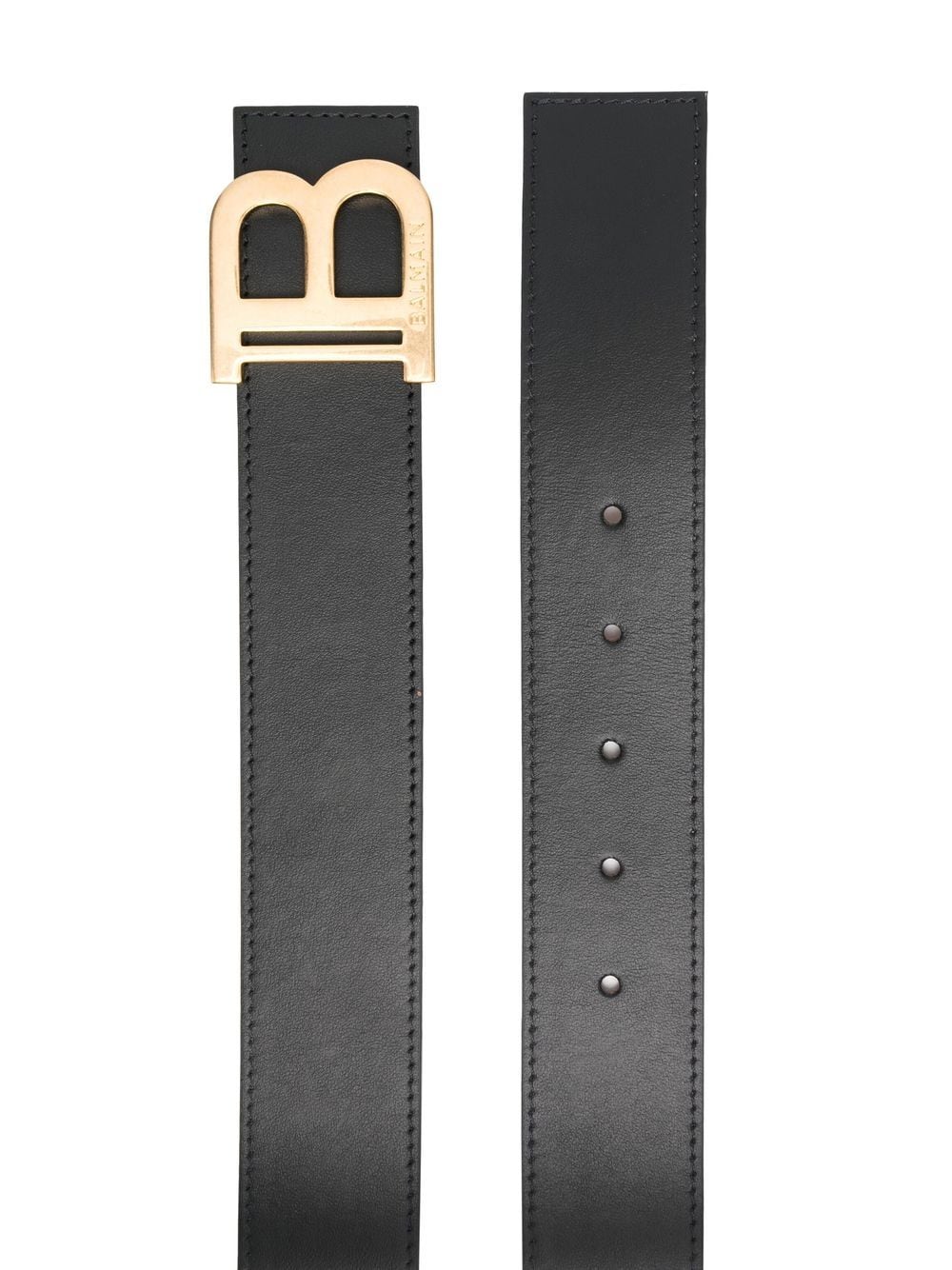 Balmain logo-plaque leather belt - Image 2