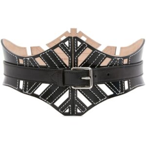 Alexander McQueen  cut-out buckle belt
