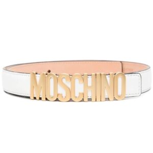 Moschino  logo-lettered leather belt