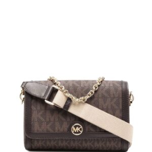 Micheal kors monogram canvas shoulder bag