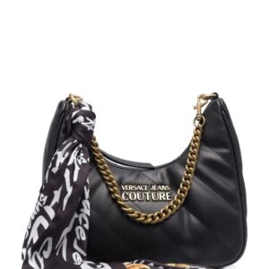 Versace scarf-detail quilted shoulder bag