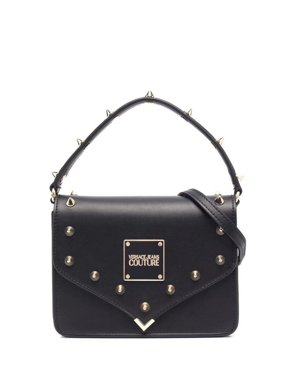 Versace spike-studs foldover tote bag