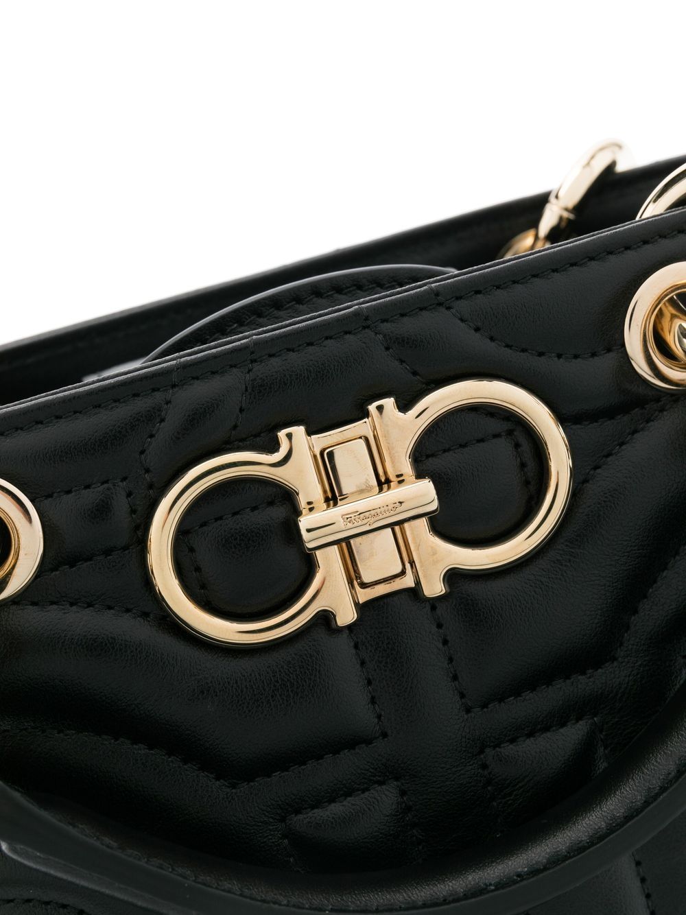 Ferragamo quilted Gancini crossbody tote bag - Image 3