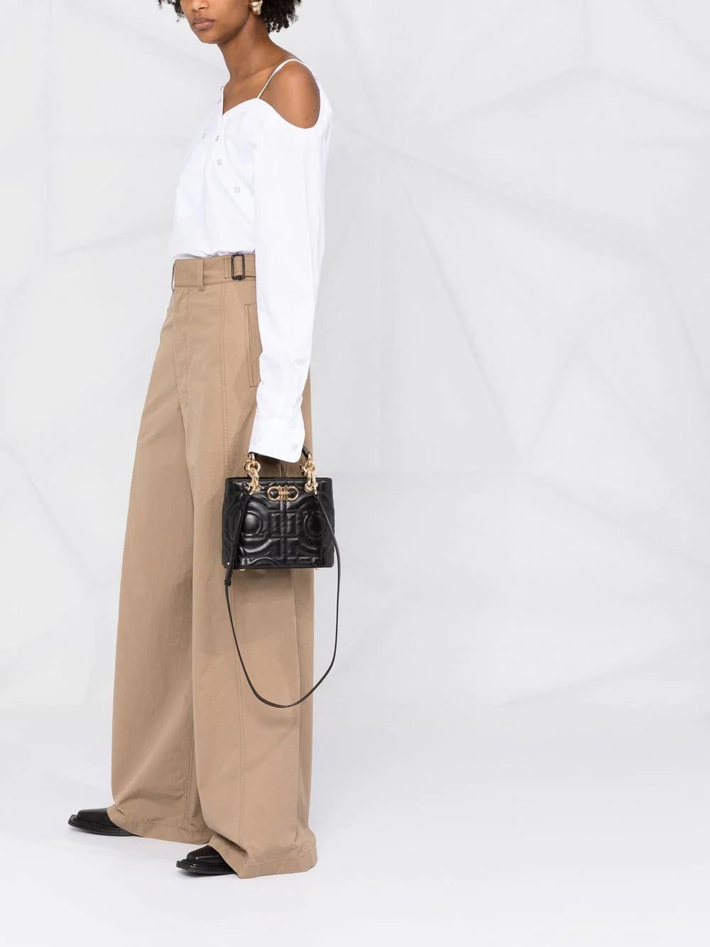 Ferragamo quilted Gancini crossbody tote bag - Image 2