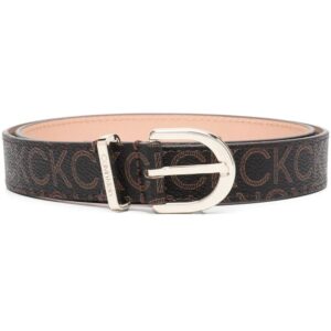 Calvin Klein  logo print buckle belt