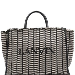 Lanvin logo top-handle tote