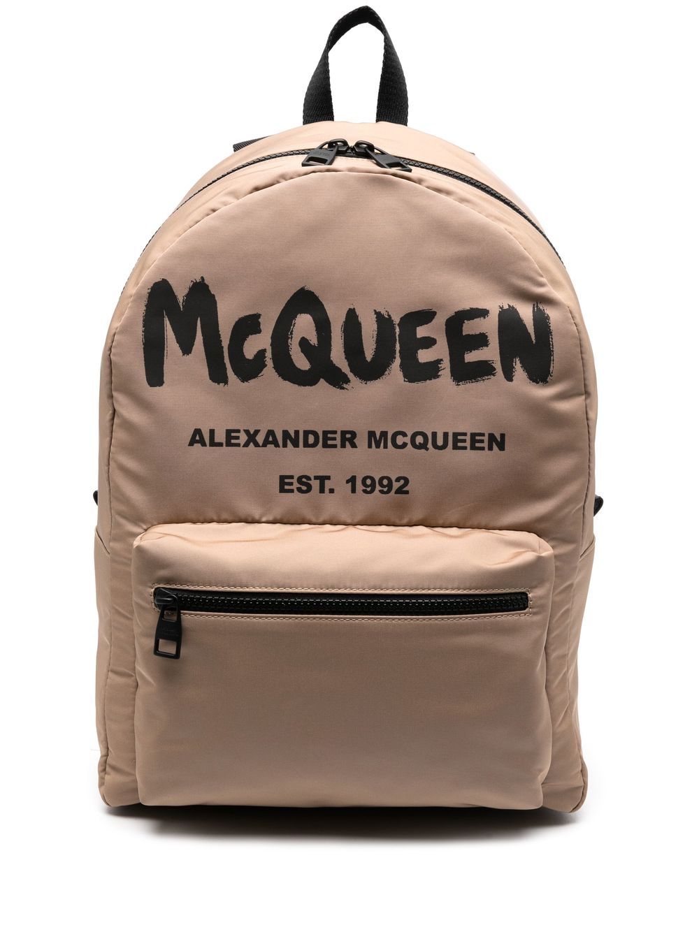 Alexander McQueen logo-print detail backpack