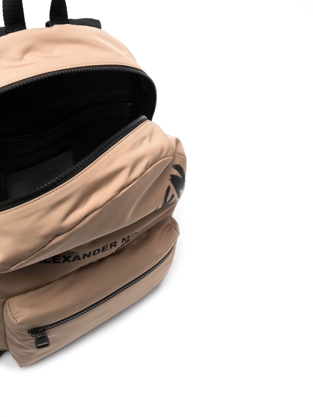 Alexander McQueen logo-print detail backpack - Image 5