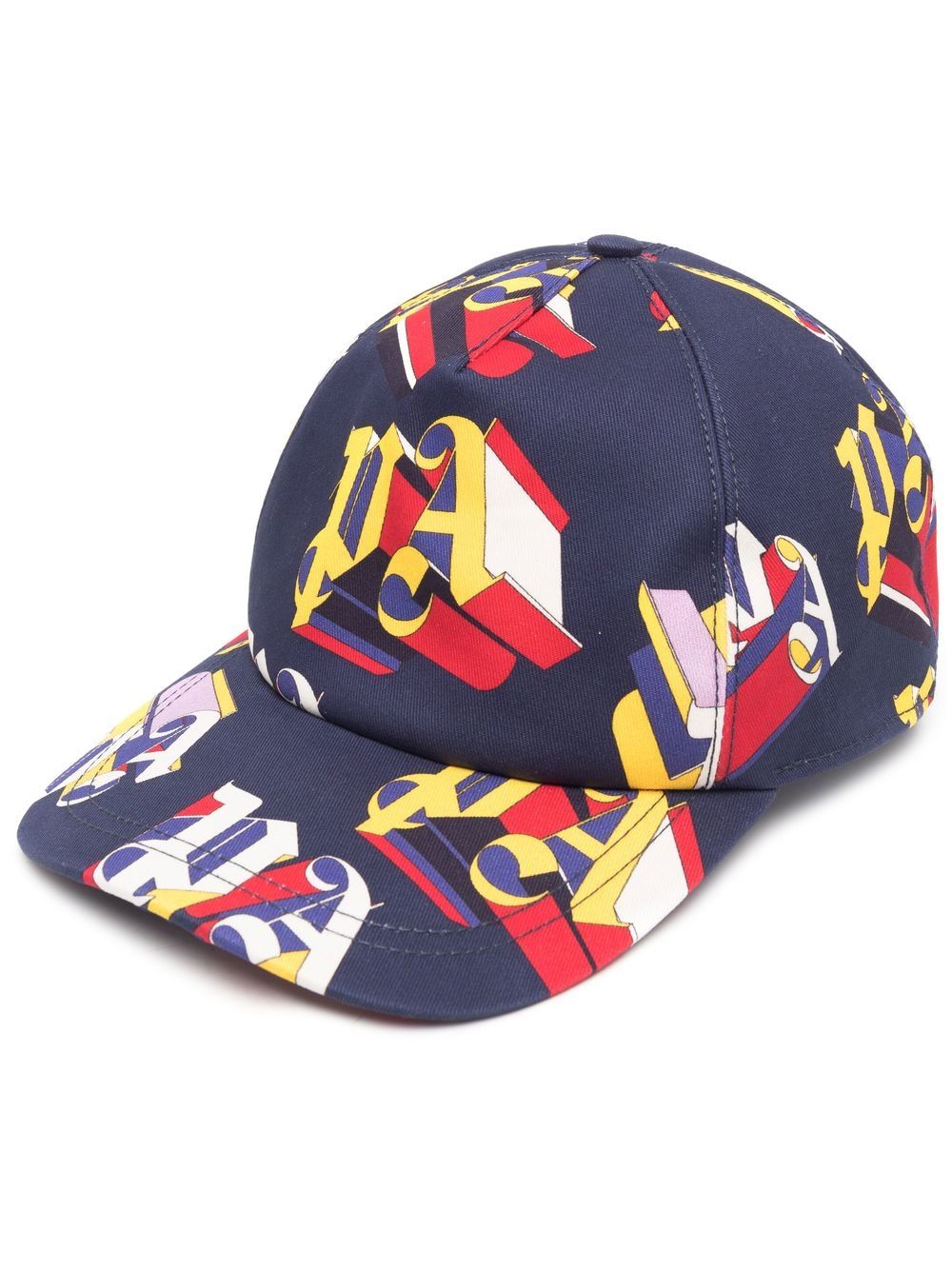 Palm Angels logo-print cotton cap