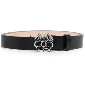 Alexander McQueen  logo embellished buckle belt