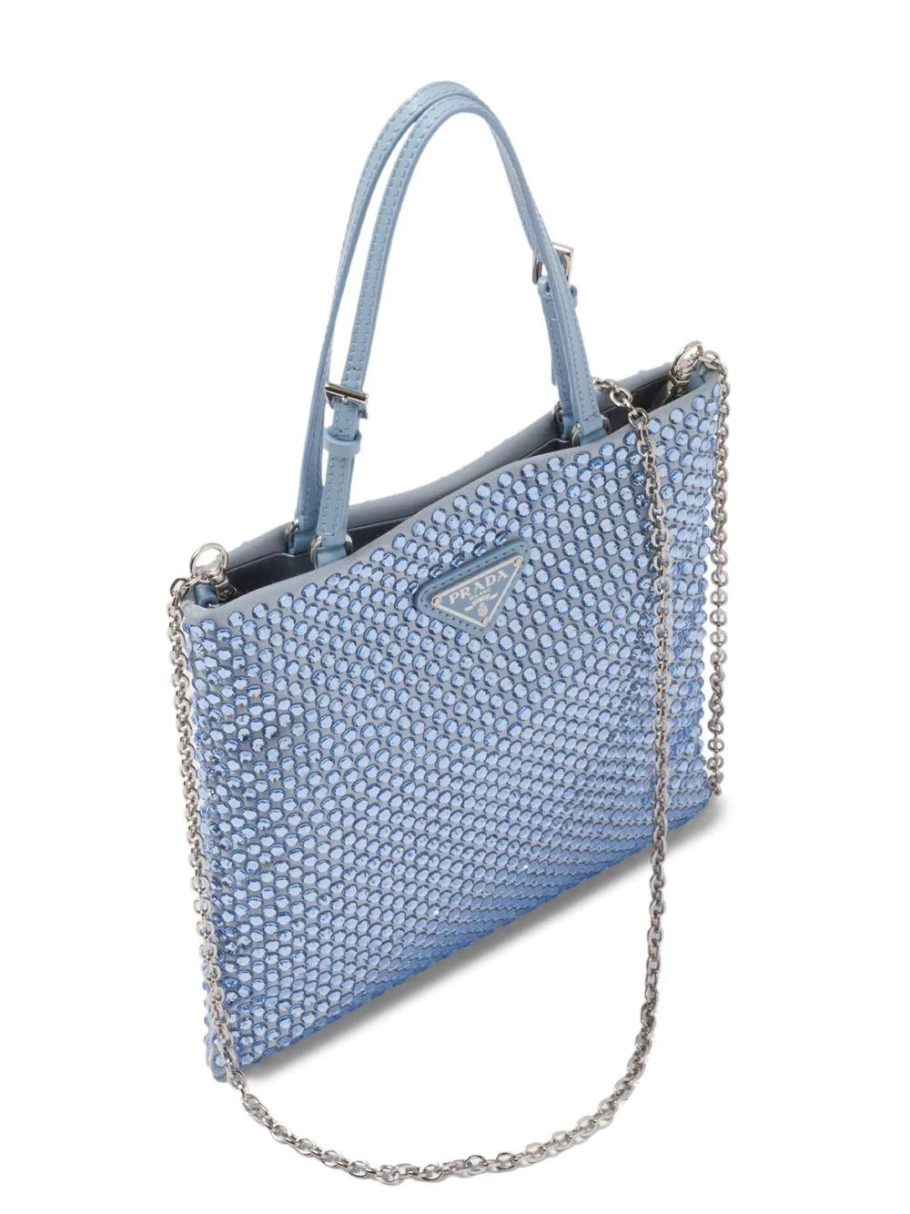 Prada crystal-embellished satin handbag - Image 4