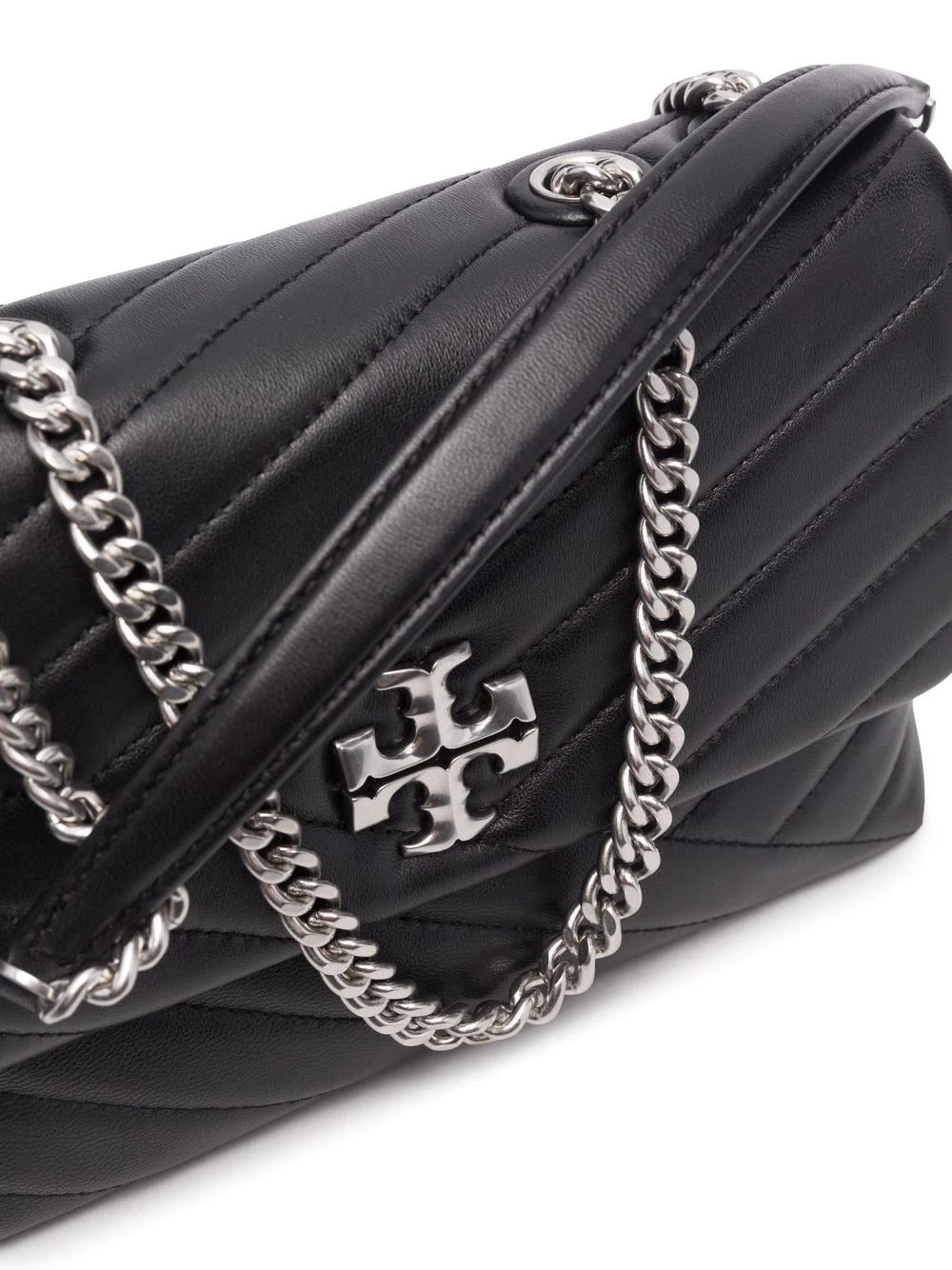 Tory Burch quilted logo-plaque leather bag - Image 3